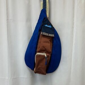 KAVU Blue and Rope Bag